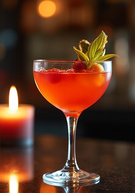Cocktail artigianale servito al bar dell'hotel, elegante e curato